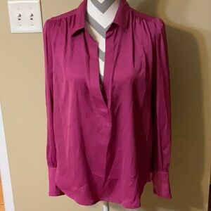 Pink Long Sleeve Blouse by Banana Republic- Size Medium